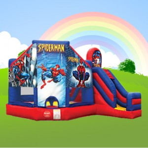 spiderman combi alans bouncy castle
